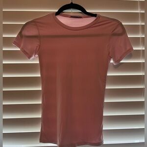 lucy in the sky light pink baby tee xxs